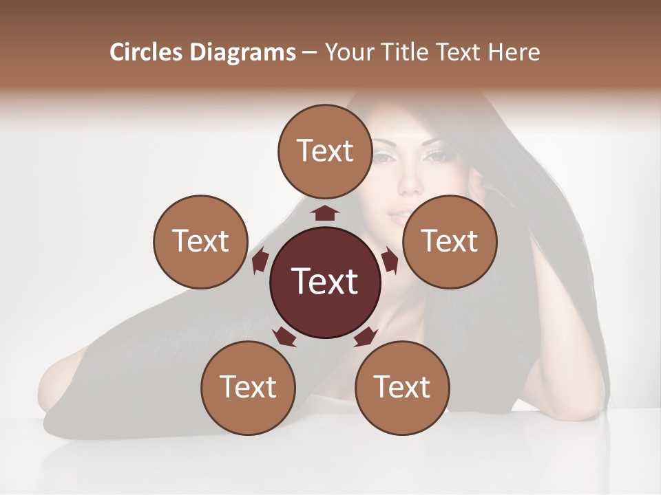 Glamour Sit Hairstyle PowerPoint Template