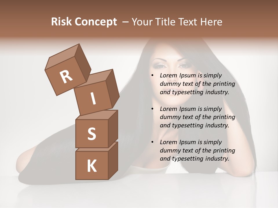 Glamour Sit Hairstyle PowerPoint Template