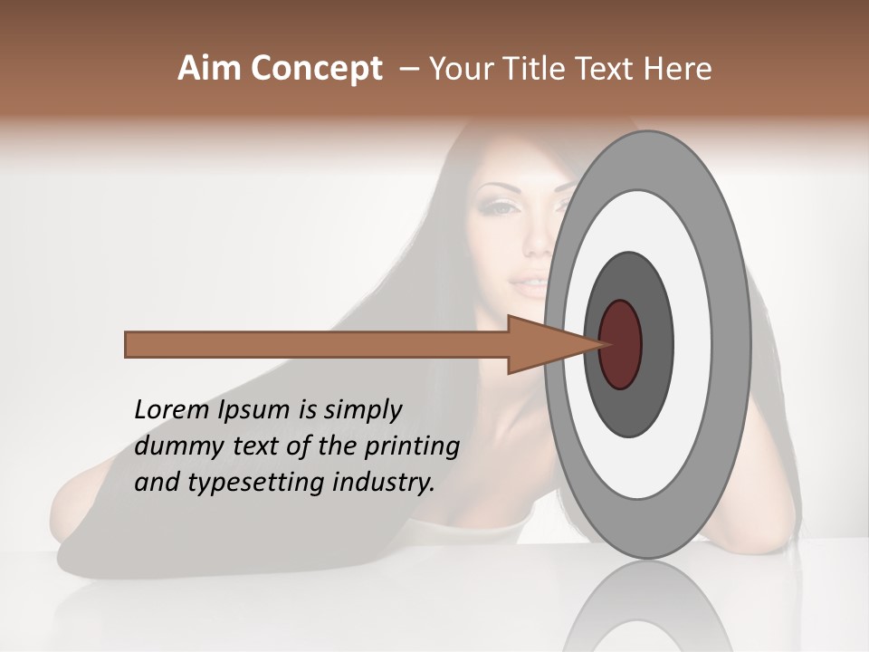 Glamour Sit Hairstyle PowerPoint Template