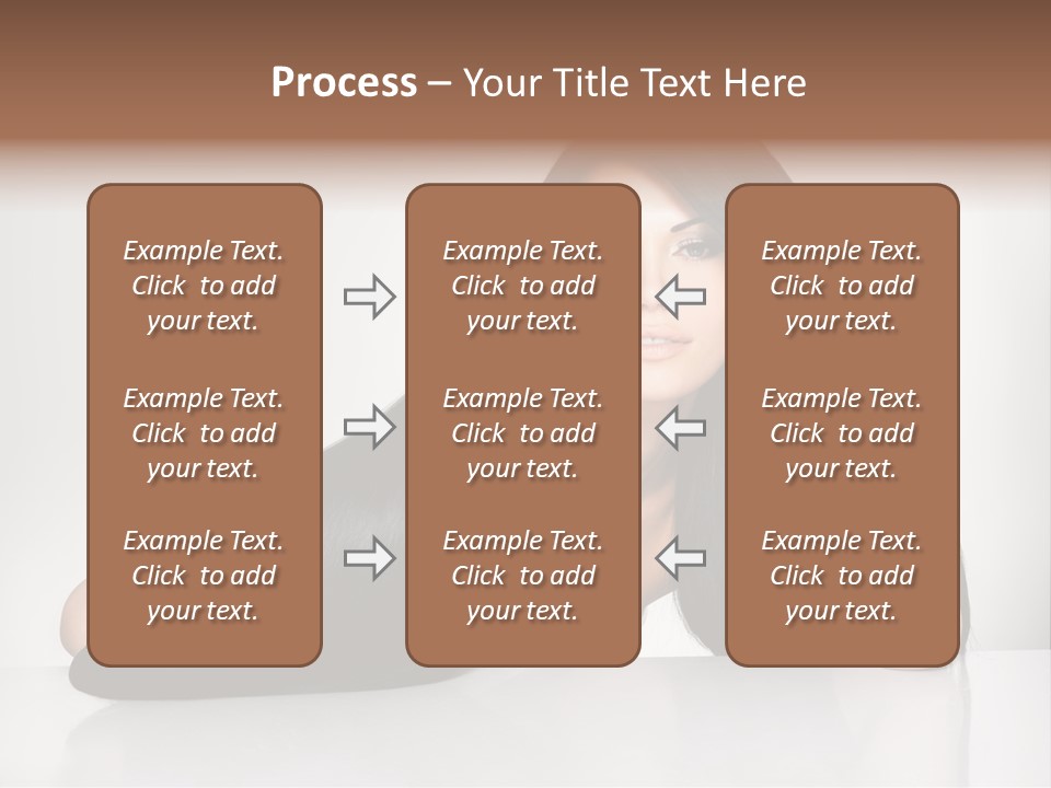 Glamour Sit Hairstyle PowerPoint Template