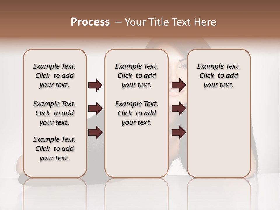 Glamour Sit Hairstyle PowerPoint Template