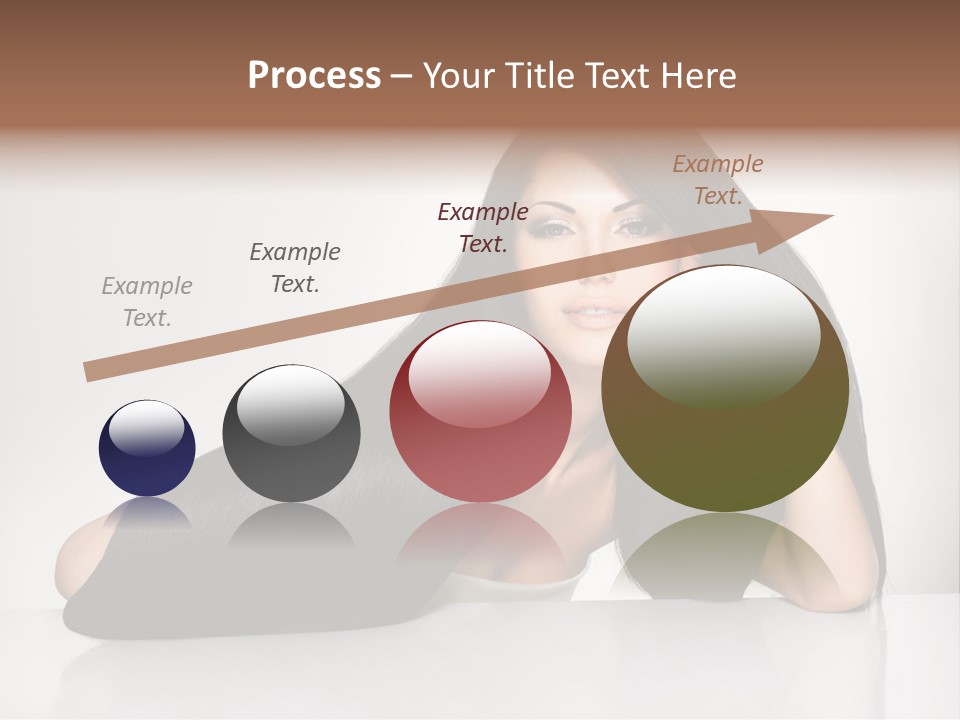 Glamour Sit Hairstyle PowerPoint Template