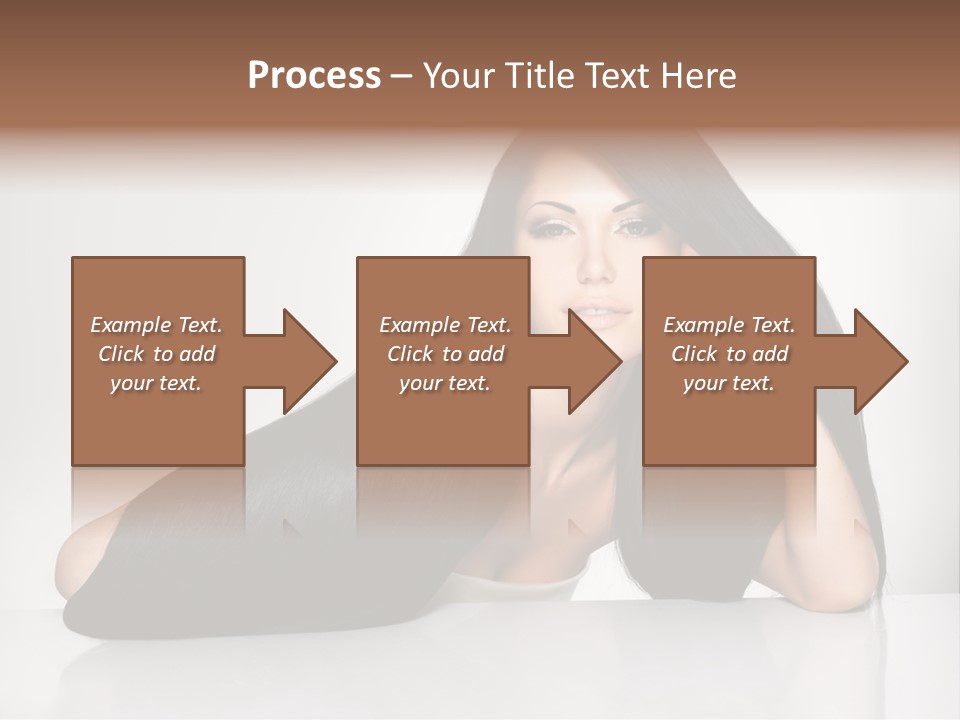 Glamour Sit Hairstyle PowerPoint Template