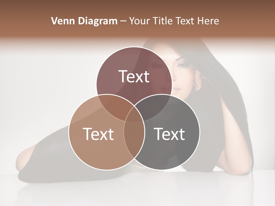 Glamour Sit Hairstyle PowerPoint Template