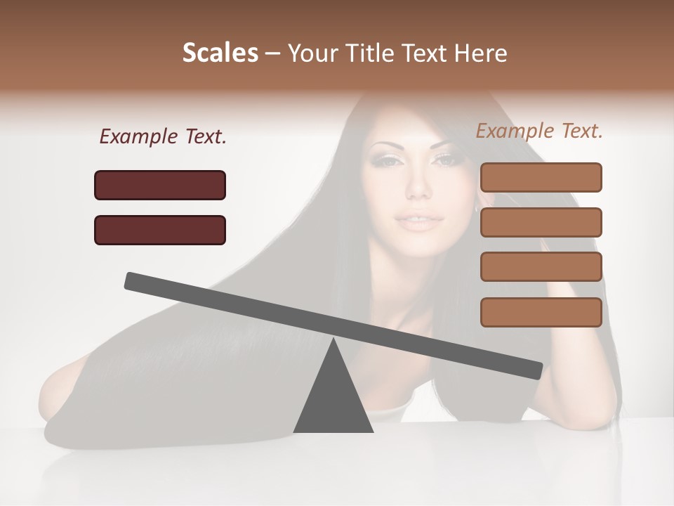 Glamour Sit Hairstyle PowerPoint Template