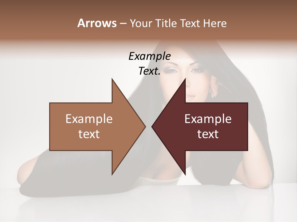 Glamour Sit Hairstyle PowerPoint Template