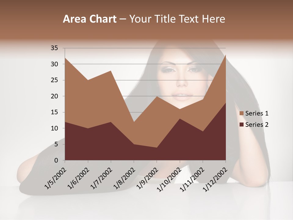 Glamour Sit Hairstyle PowerPoint Template