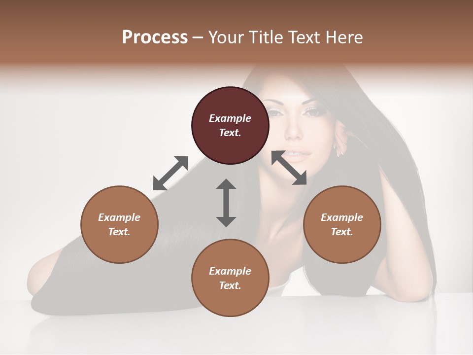 Glamour Sit Hairstyle PowerPoint Template