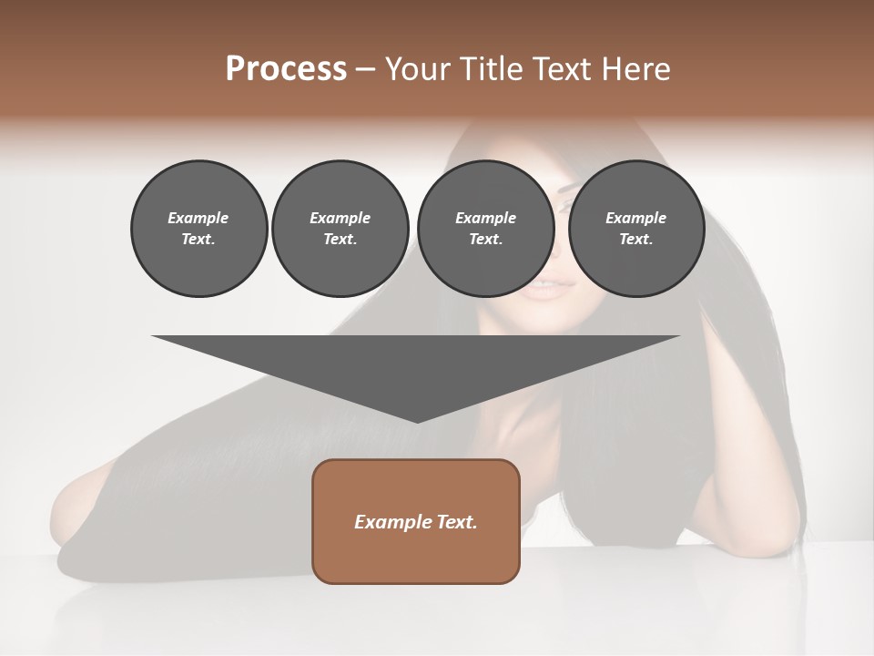 Glamour Sit Hairstyle PowerPoint Template