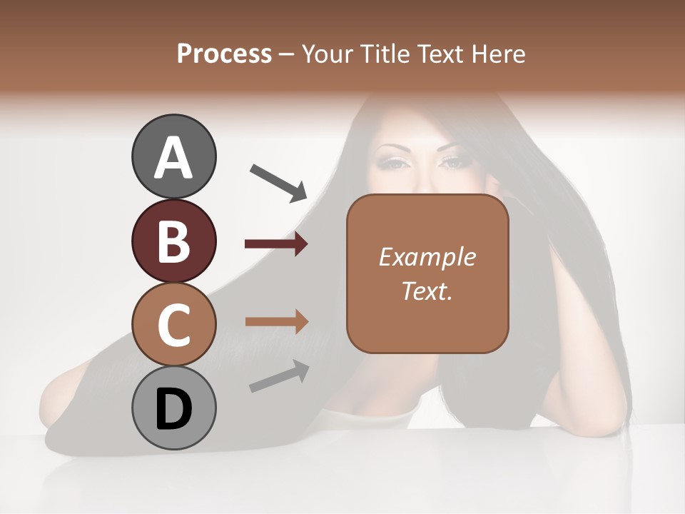 Glamour Sit Hairstyle PowerPoint Template