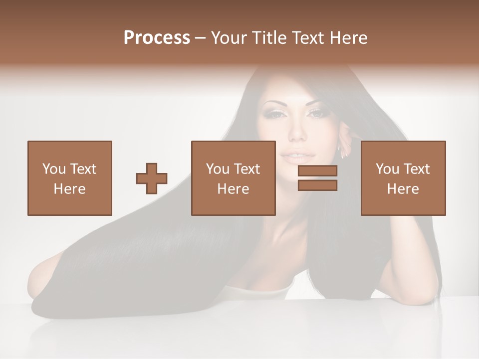Glamour Sit Hairstyle PowerPoint Template