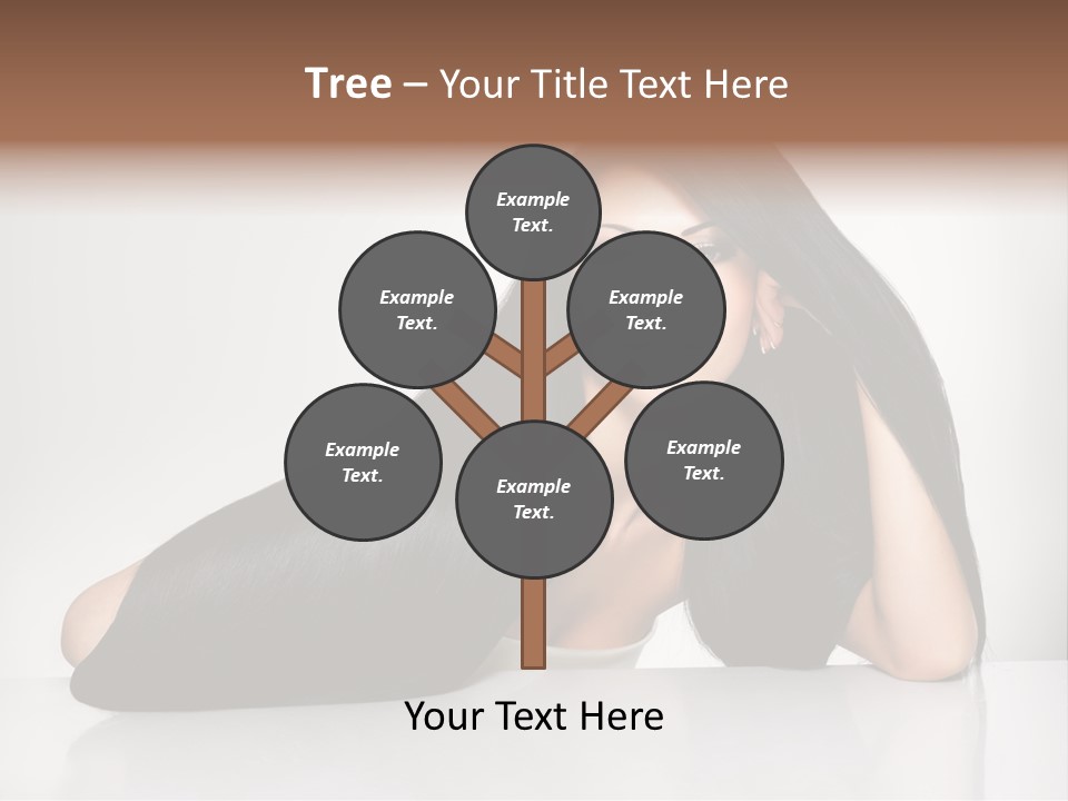 Glamour Sit Hairstyle PowerPoint Template