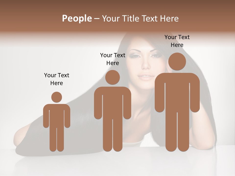 Glamour Sit Hairstyle PowerPoint Template