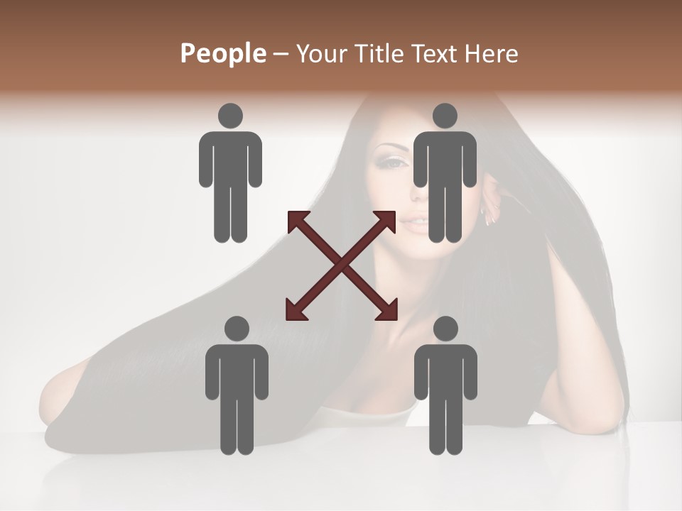 Glamour Sit Hairstyle PowerPoint Template