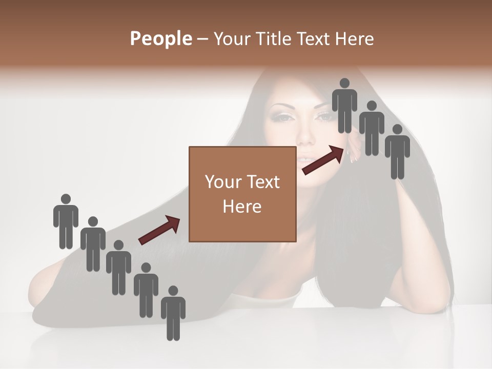 Glamour Sit Hairstyle PowerPoint Template