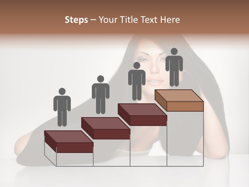 Glamour Sit Hairstyle PowerPoint Template