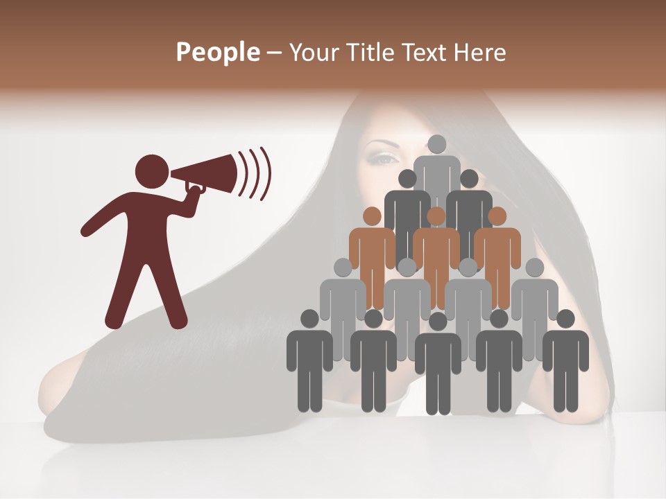 Glamour Sit Hairstyle PowerPoint Template