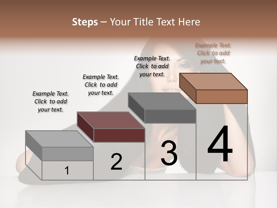 Glamour Sit Hairstyle PowerPoint Template