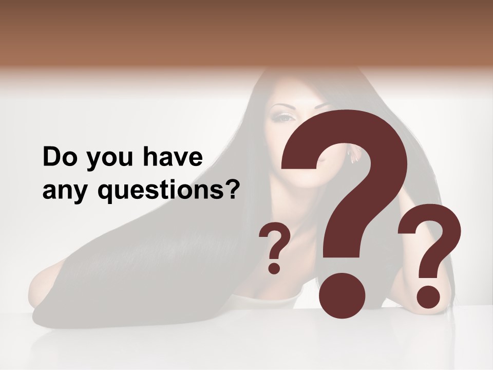 Glamour Sit Hairstyle PowerPoint Template