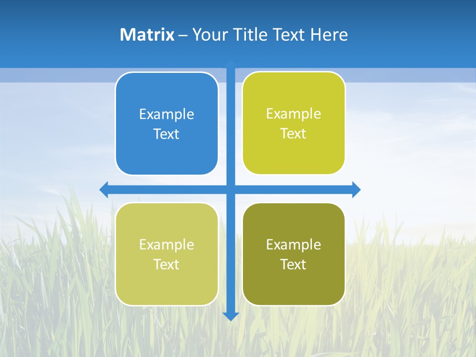 Cloudscape Pasture Plain PowerPoint Template