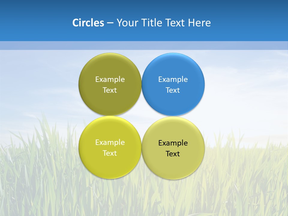 Cloudscape Pasture Plain PowerPoint Template