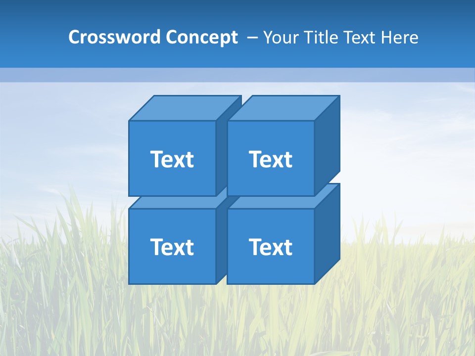 Cloudscape Pasture Plain PowerPoint Template