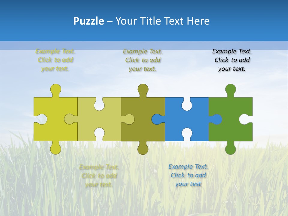 Cloudscape Pasture Plain PowerPoint Template