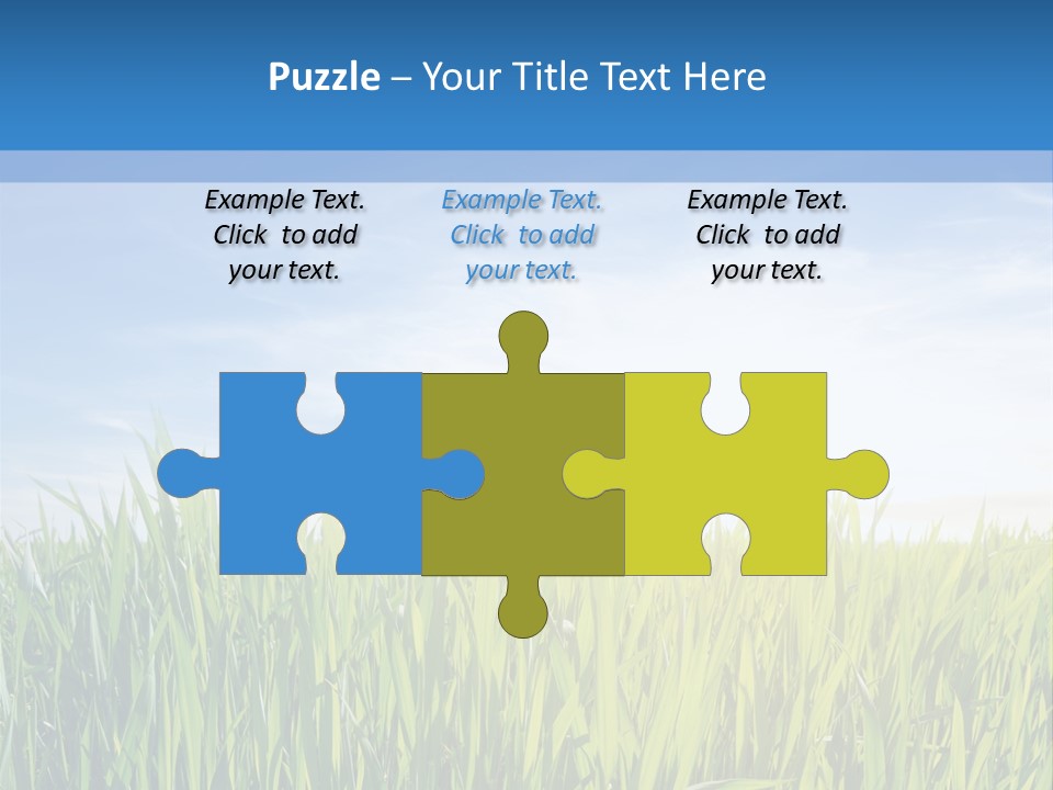 Cloudscape Pasture Plain PowerPoint Template