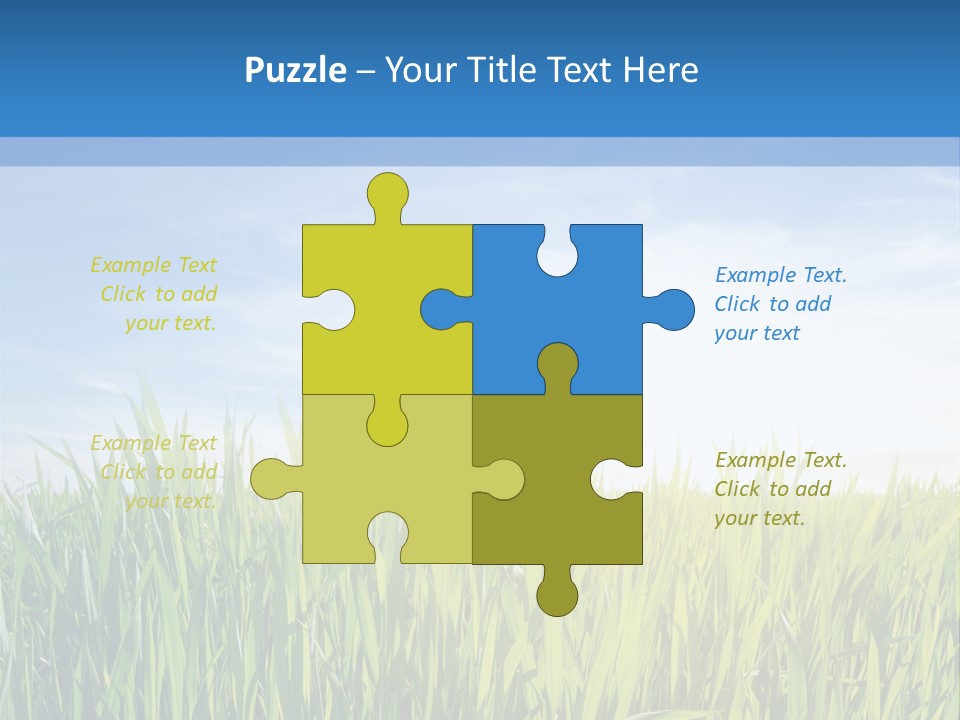 Cloudscape Pasture Plain PowerPoint Template