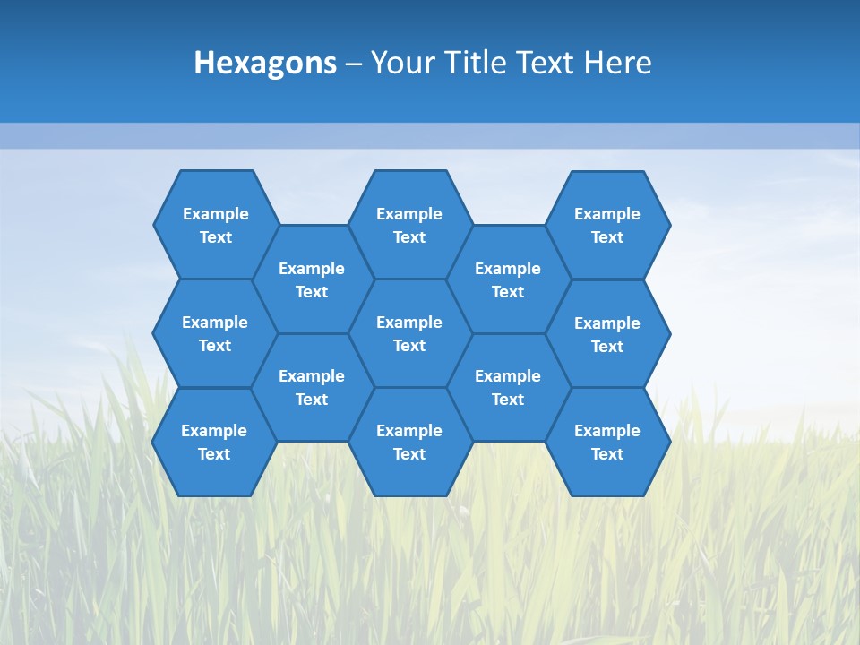 Cloudscape Pasture Plain PowerPoint Template