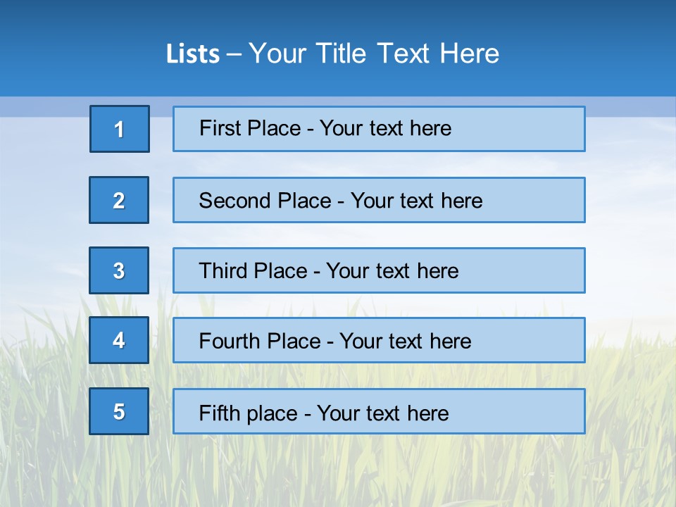 Cloudscape Pasture Plain PowerPoint Template
