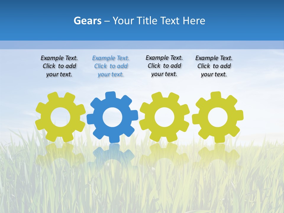 Cloudscape Pasture Plain PowerPoint Template