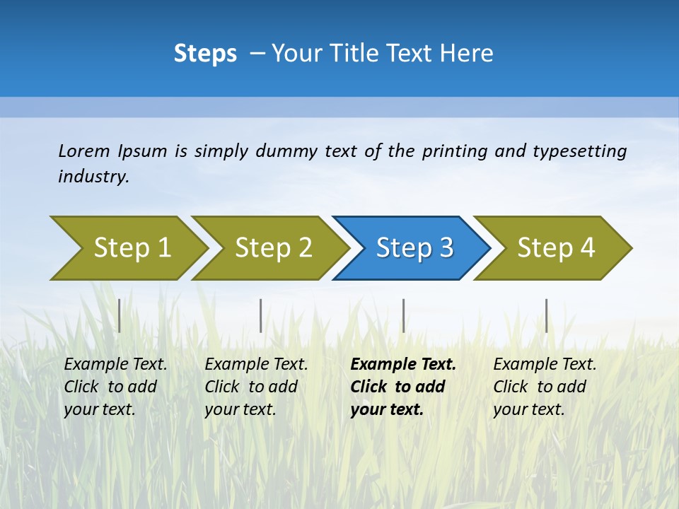 Cloudscape Pasture Plain PowerPoint Template