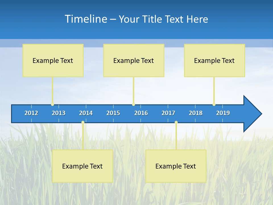 Cloudscape Pasture Plain PowerPoint Template