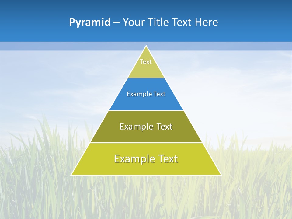 Cloudscape Pasture Plain PowerPoint Template