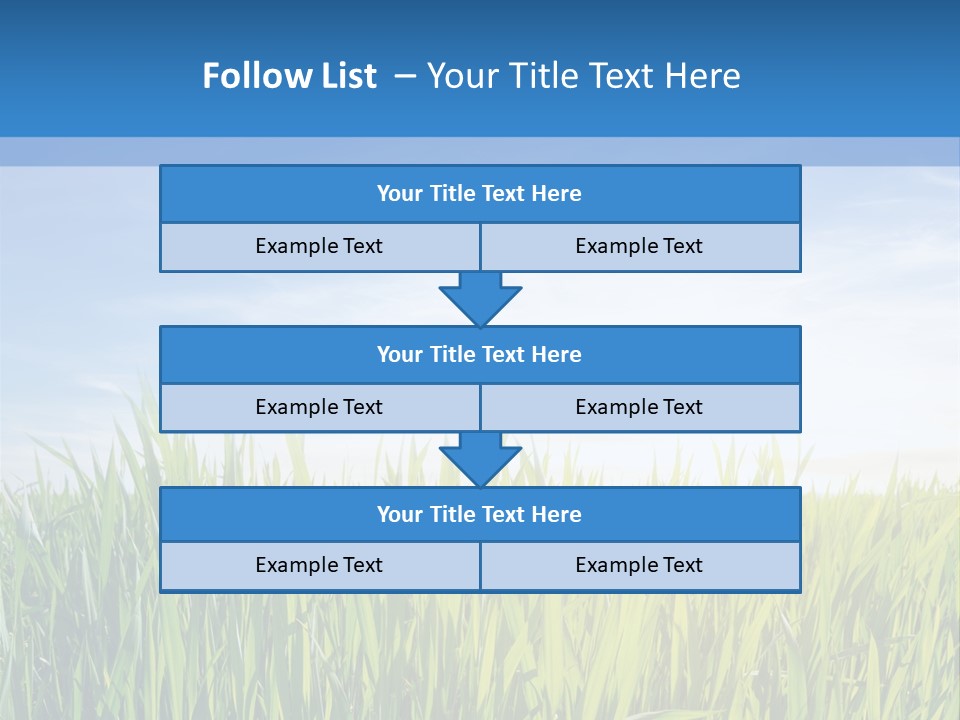 Cloudscape Pasture Plain PowerPoint Template
