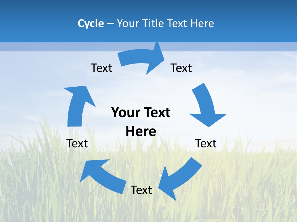 Cloudscape Pasture Plain PowerPoint Template