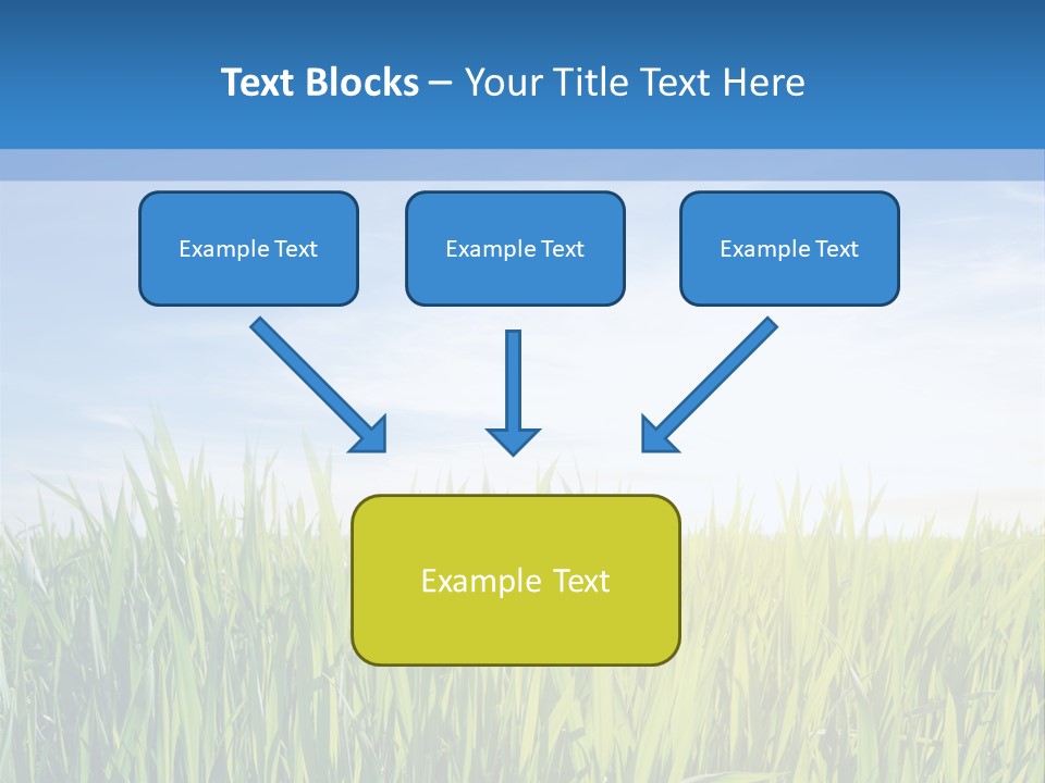 Cloudscape Pasture Plain PowerPoint Template