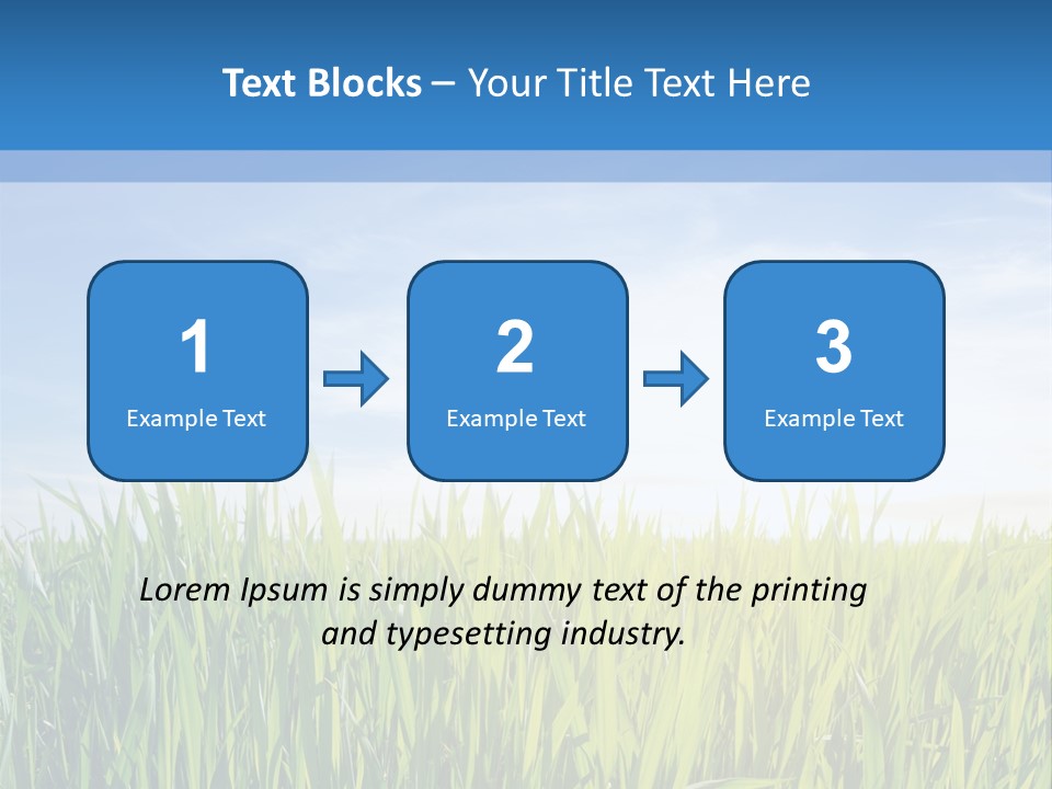 Cloudscape Pasture Plain PowerPoint Template