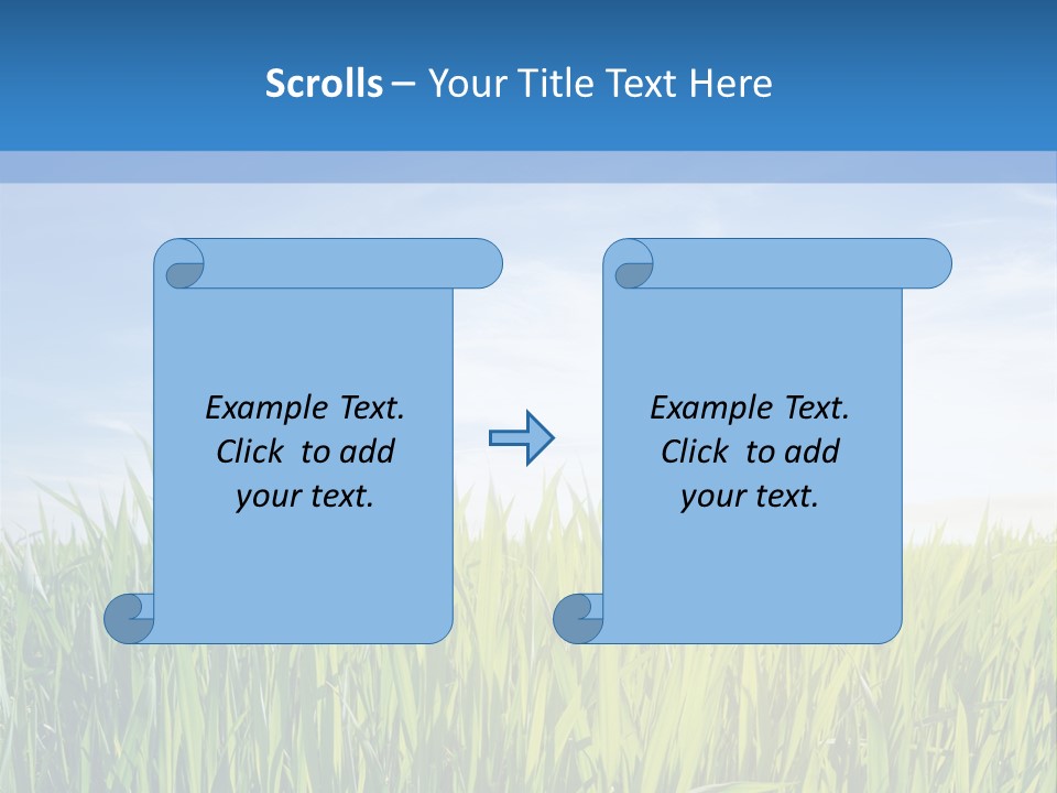 Cloudscape Pasture Plain PowerPoint Template