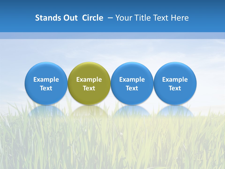 Cloudscape Pasture Plain PowerPoint Template