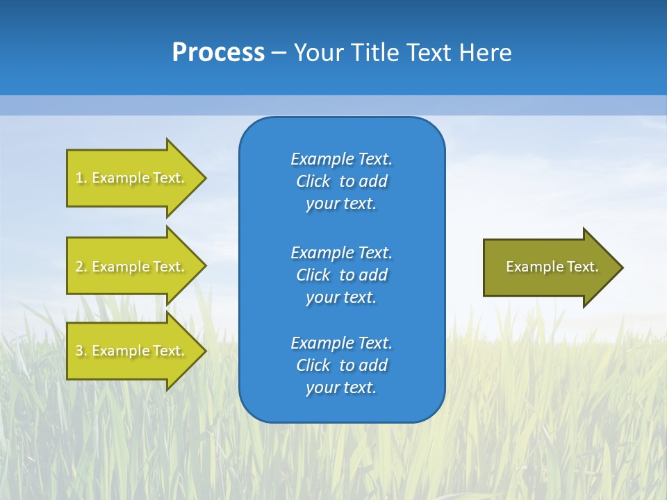 Cloudscape Pasture Plain PowerPoint Template