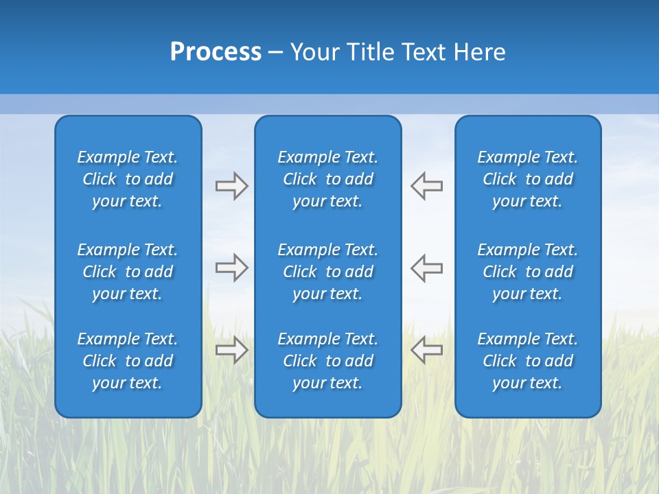 Cloudscape Pasture Plain PowerPoint Template