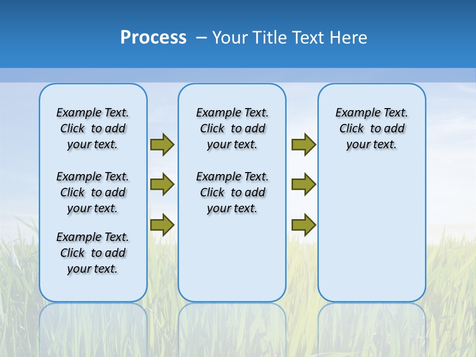 Cloudscape Pasture Plain PowerPoint Template