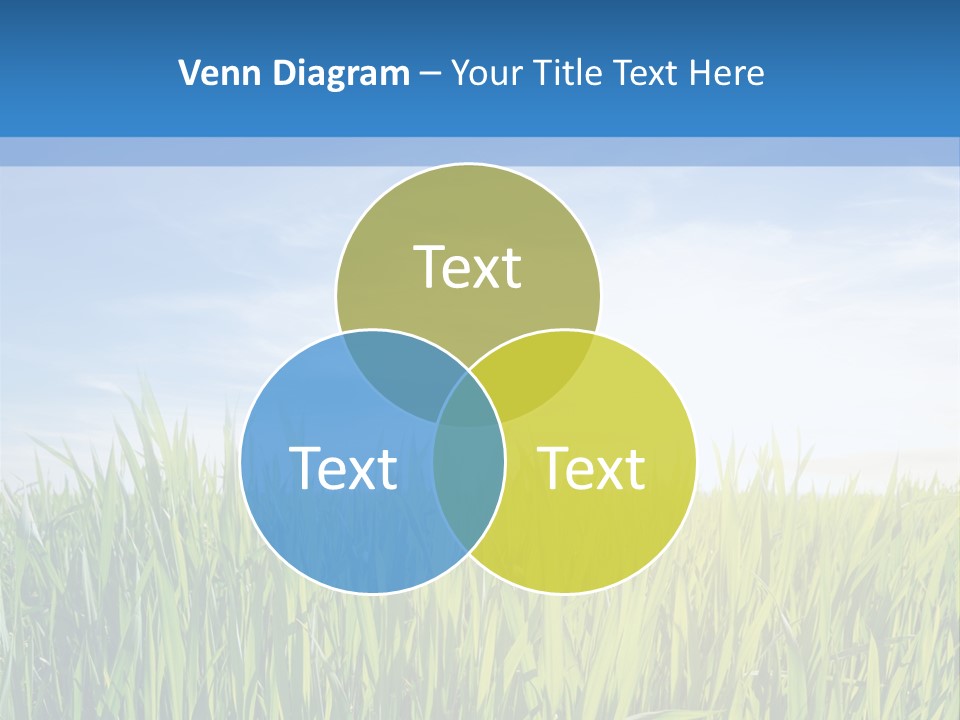 Cloudscape Pasture Plain PowerPoint Template