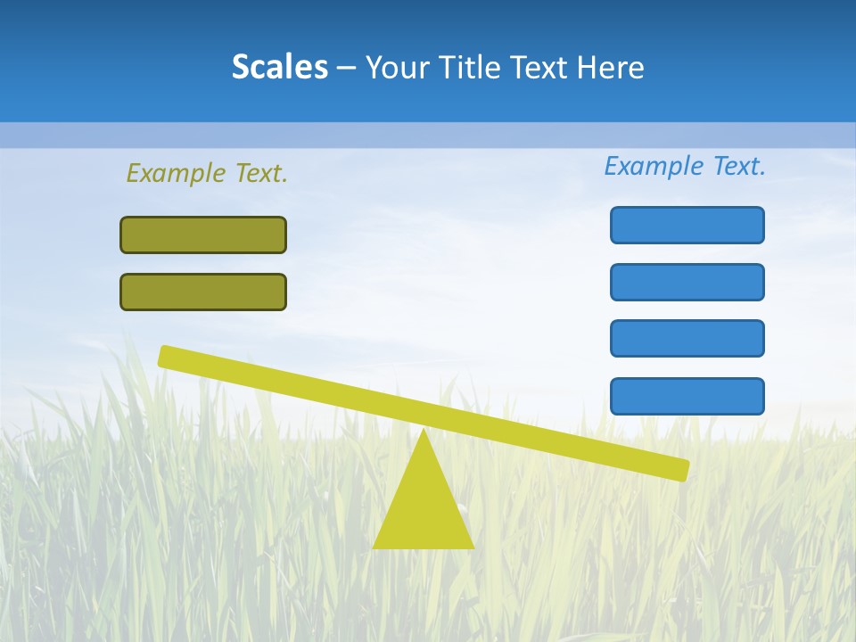 Cloudscape Pasture Plain PowerPoint Template