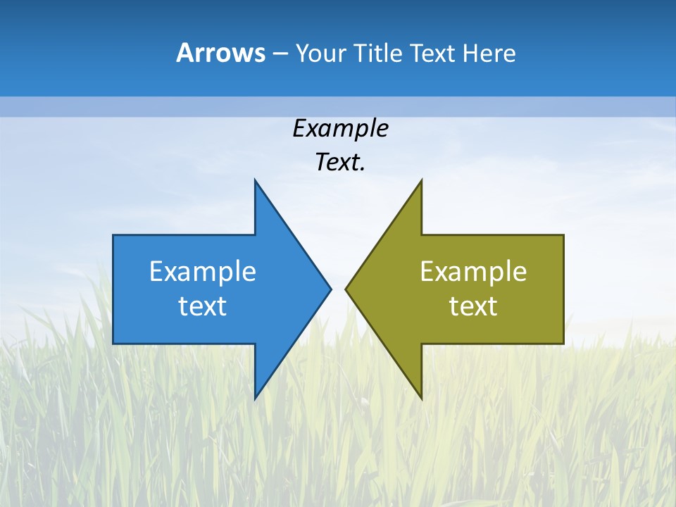 Cloudscape Pasture Plain PowerPoint Template