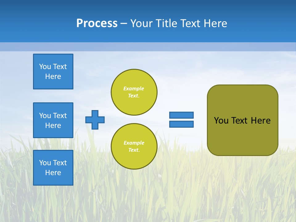 Cloudscape Pasture Plain PowerPoint Template
