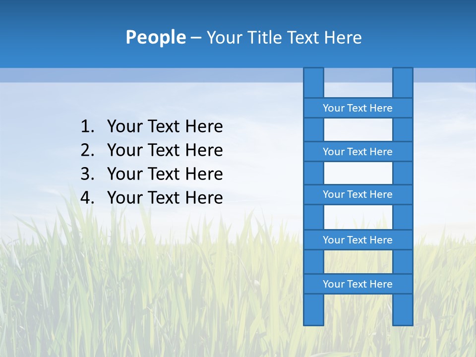 Cloudscape Pasture Plain PowerPoint Template
