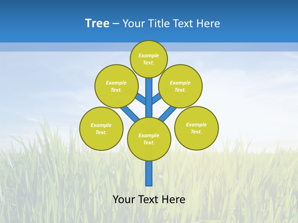 Cloudscape Pasture Plain PowerPoint Template